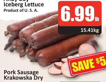 Starsky Pork sausage krakowska dry offer