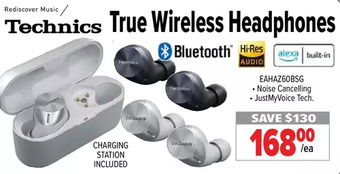 2001 Audio Video Technics true wireless headphones offer