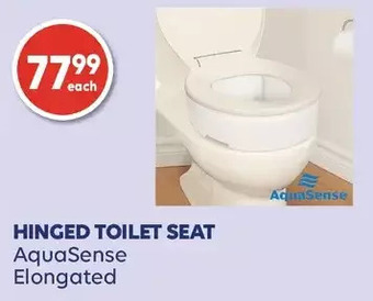 Wellwise by Shoppers Aquasense elongated hinged toilet seat offer