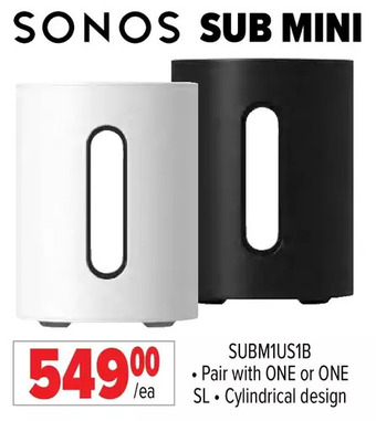 2001 Audio Video Sonos sub mini offer