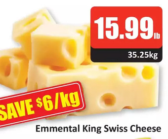 Starsky Emmental king swiss cheese offer