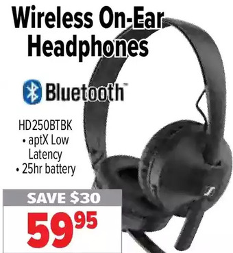 2001 Audio Video Wireless on-ear headphones offer