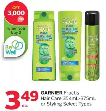 Rexall Garnier fructis hair care or styling offer