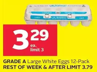 Rexall Grade a large white eggs offer