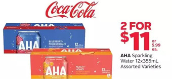 Rexall Aha sparkling water offer