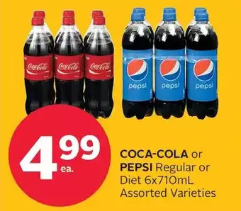 Rexall Coca-cola or pepsi regular or diet offer