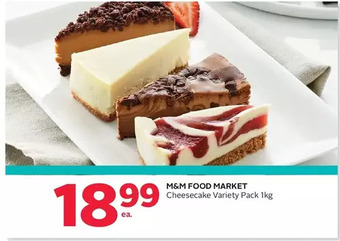 Rexall M&m food market cheesecake variety pack offer