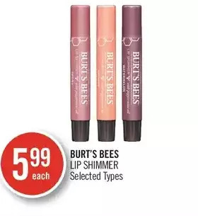 Shoppers Drug Mart Burt's bees lip shimmer offer
