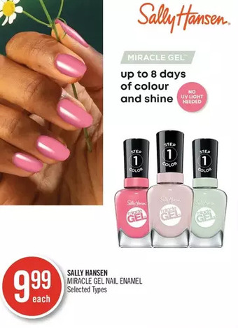 Shoppers Drug Mart Sally hansen miracle gel nail-enamel offer