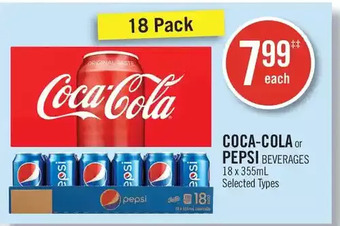 Shoppers Drug Mart Coca-cola or pepsi beverages offer