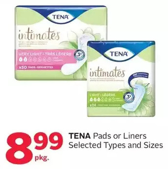 Rexall Tena pads or liners offer