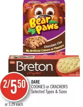 Shoppers Drug Mart Dare cookies or crackers offer