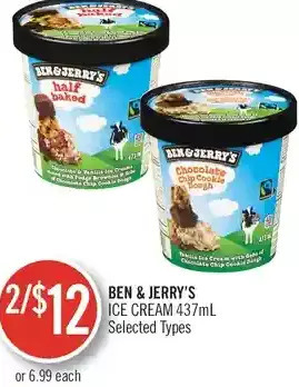Shoppers Drug Mart Ben & jerry's ice cream offer
