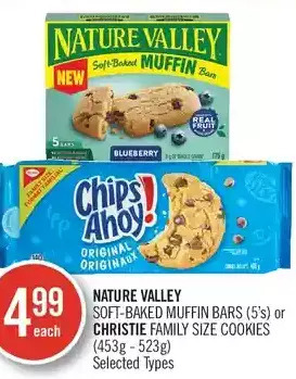 Shoppers Drug Mart Nature valley soft-baked muffin bars or christie family size cookies offer