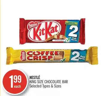 Shoppers Drug Mart Nestle king size chocolate bar offer