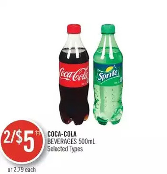 Shoppers Drug Mart Coca-cola beverages offer