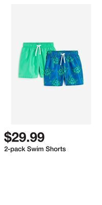 H&M 2-pack swim shorts offer