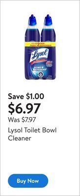 Walmart Lysol toilet bowl cleaner offer
