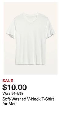 Old Navy Soft-washed v-neck t-shirt for men offer
