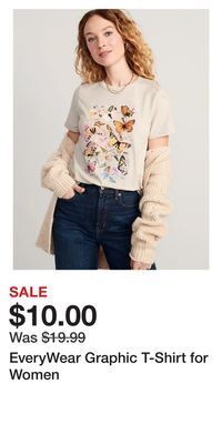 Old Navy Everywear graphic t-shirt for women offer