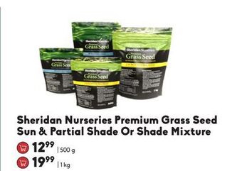 Sheridan Nurseries Sheridan nurseries premium grass seed sun & partial shade or shade mixture offer