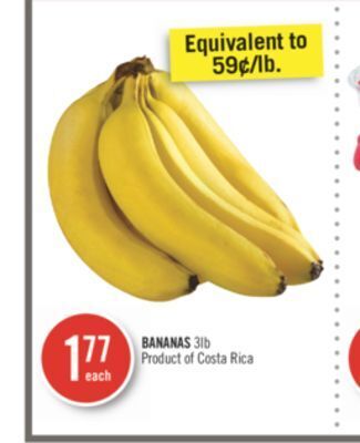 Shoppers Drug Mart Bananas offer
