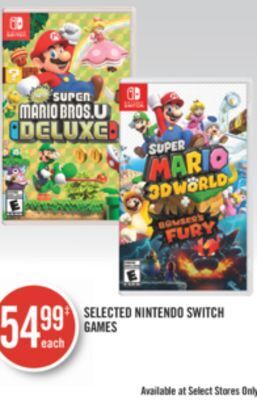 Shoppers Drug Mart Selected nintendo switch games offer