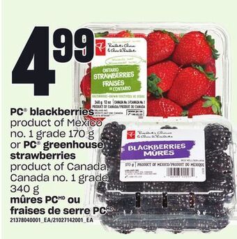 Independent City Market Mûres pc ou fraises de serre pc offer