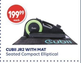 Shoppers Drug Mart Cubii jr2 with mat seated compact elliptical offer