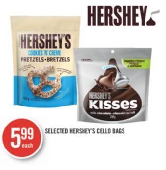 Shoppers Drug Mart Selected hershey's cello bags offer