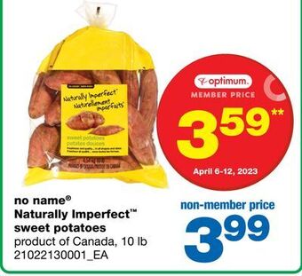 Wholesale Club No name® naturally imperfect sweet potatoes, 10 lb offer