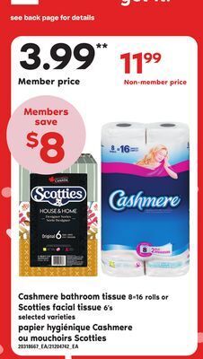 Independent City Market Papier hygiénique cashmere ou mouchoirs scotties offer