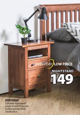JYSK Portman nightstand offer