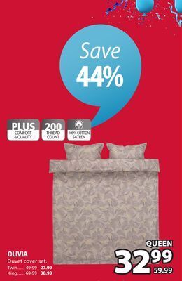 JYSK Olivia duvet cover set offer