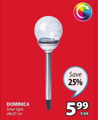 JYSK Dominica solar light offer