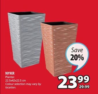 JYSK Nykr planter offer