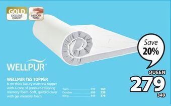 JYSK Wellpur t65 topper offer