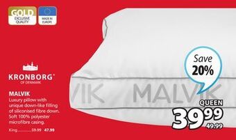 JYSK Malvik luxury pillow offer