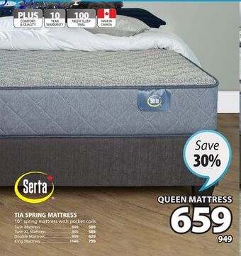 JYSK Tia spring mattress offer