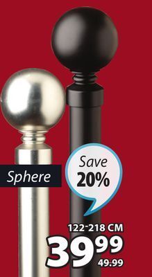 JYSK Sphere curtain rod offer