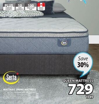 JYSK Matthias spring mattress offer