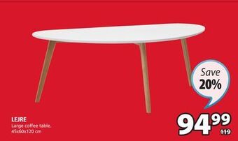 JYSK Lejre large coffee table offer