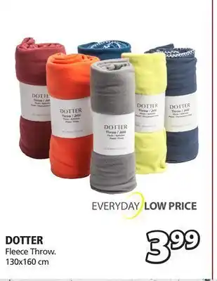JYSK Dotter fleece throw offer