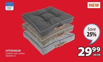 JYSK Lyttesholm outdoor seat cushion offer