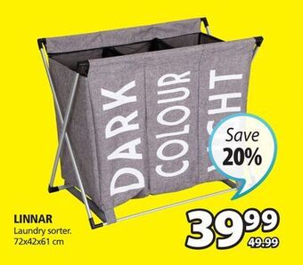 JYSK Linnar laundry sorter offer