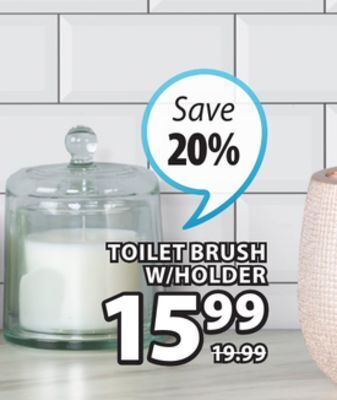 JYSK Alora toilet brush w/holder offer