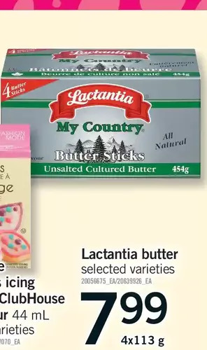 Fortinos Lactantia butter offer