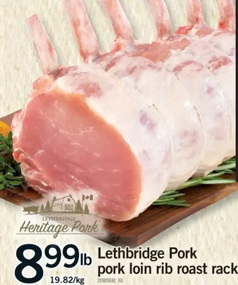 Fortinos Lethbridge pork pork loin rib roast rack offer