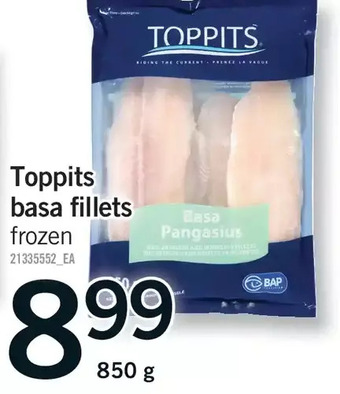 Fortinos Toppits basa fillets offer