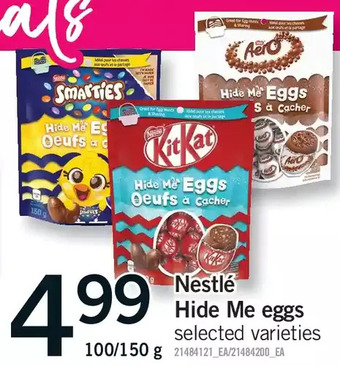 Fortinos Nestle hide me eggs offer